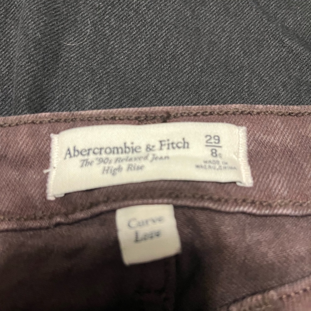 Abercrombie & Fitch Curve Love Jeans in Brown